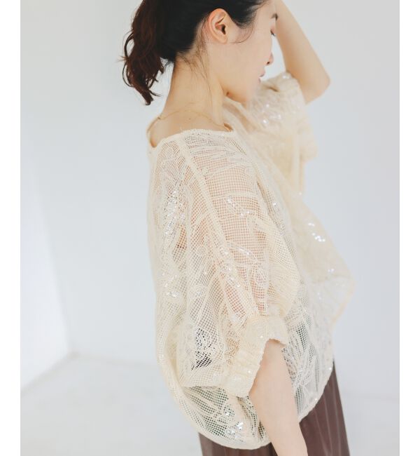  「TORRAZZO DONNAスパンコールドルマンブラウス」|シャツ・ブラウス|