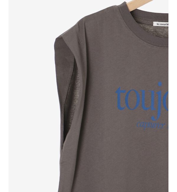  「toujoursロゴプリントフレンチTシャツ」|Tシャツ・カットソー|