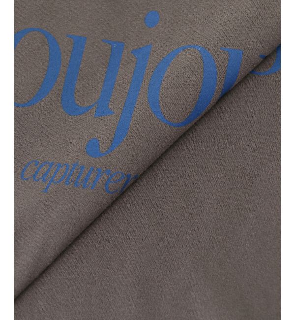  「toujoursロゴプリントフレンチTシャツ」|Tシャツ・カットソー|
