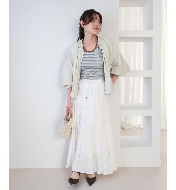  「マルチボーダーリブタンク」|タンクトップ|