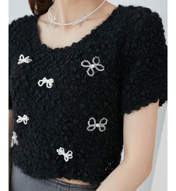 MAJESTICLEGON「アソートビジューシャーリングT」|Tシャツ・カットソー|