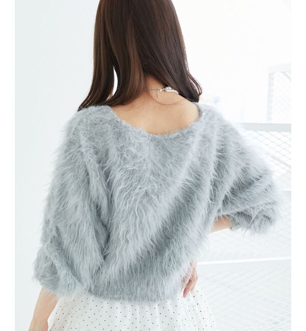  「ふわふわカシュクールニット」|ニット・セーター|