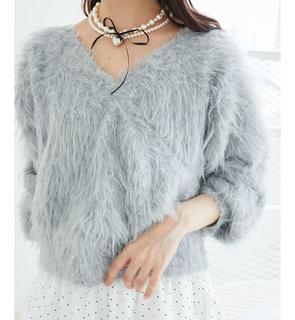  「ふわふわカシュクールニット」|ニット・セーター|