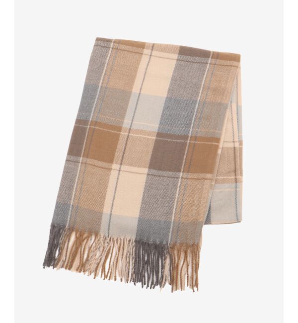  「クリーミータッチチェックストール」|ストール|