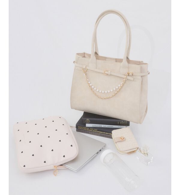  「パールチェーン2WAYトートバッグ」|トートバッグ|