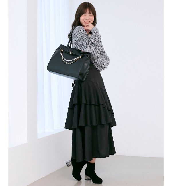  「パールチェーン2WAYトートバッグ」|トートバッグ|