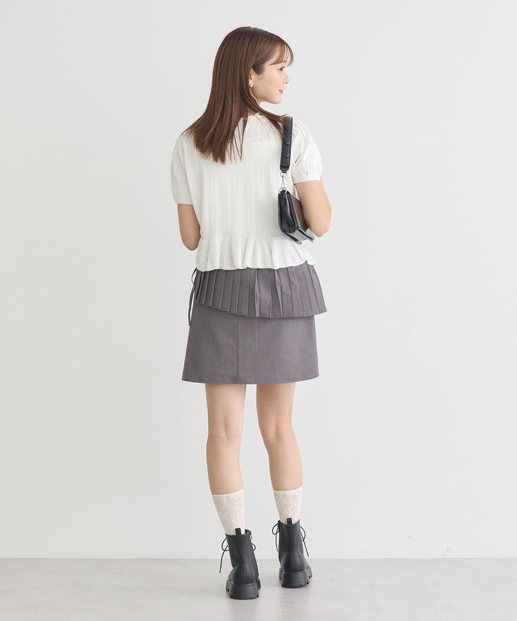 earth music&ecology「SET2点プリーツラップスカート＋ミニスカート」|スカート|