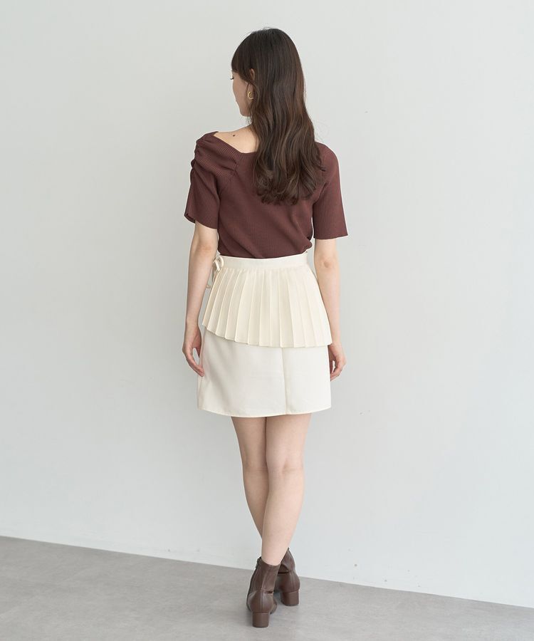 earth music&ecology「SET2点プリーツラップスカート＋ミニスカート」|スカート|