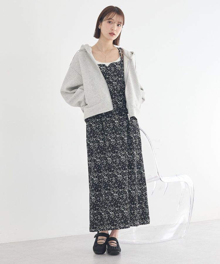 earth music&ecology「フラワーバッククロスキャミワンピース」|ワンピース|