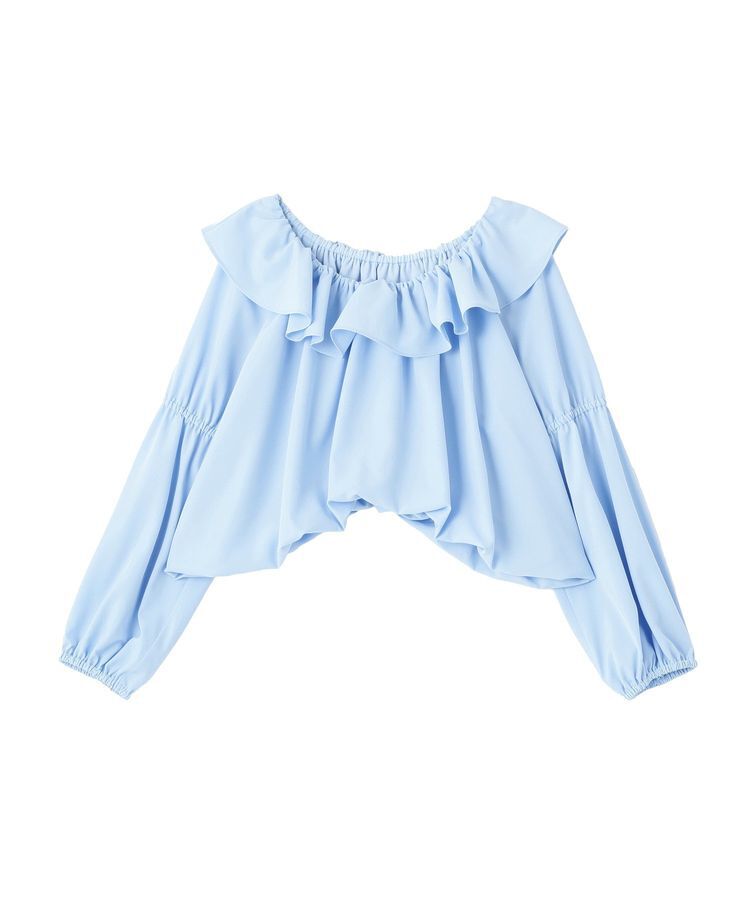 earth music&ecology「2wayオフショルバルーンヘムフリルブラウス」|シャツ・ブラウス|