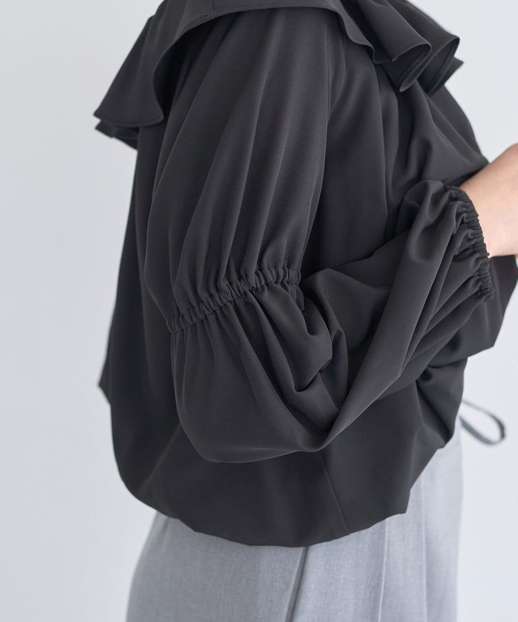 earth music&ecology「2wayオフショルバルーンヘムフリルブラウス」|シャツ・ブラウス|