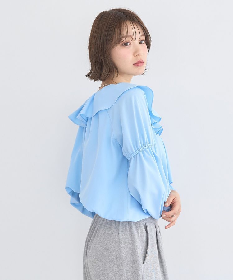 earth music&ecology「2wayオフショルバルーンヘムフリルブラウス」|シャツ・ブラウス|