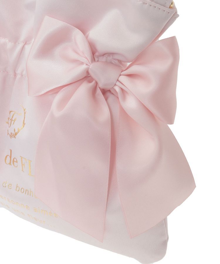 Maison de FLEUR「【2Way/クリアポケット付き】クリアダブルリボン2Wayトート」|トートバッグ|