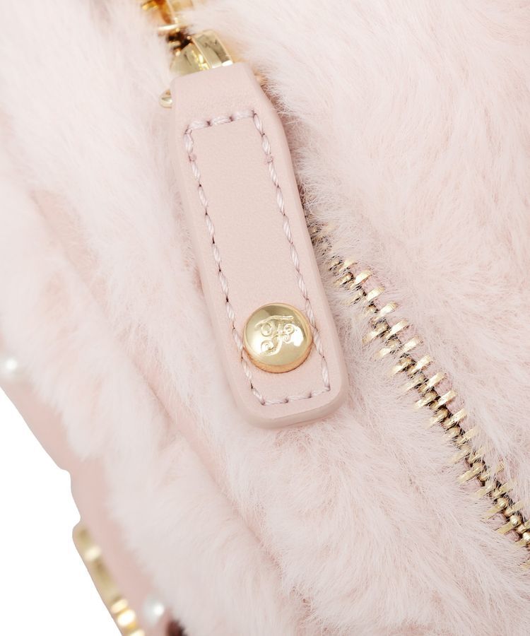 Maison de FLEUR「フェイクファーパールリボンラウンドバッグ」|ハンドバッグ|