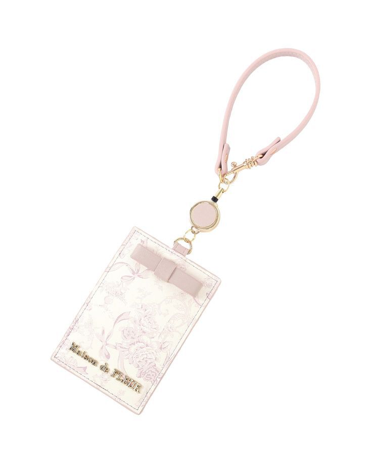 Maison de FLEUR「リール付きフラワーガーデン柄パスケース」|その他|