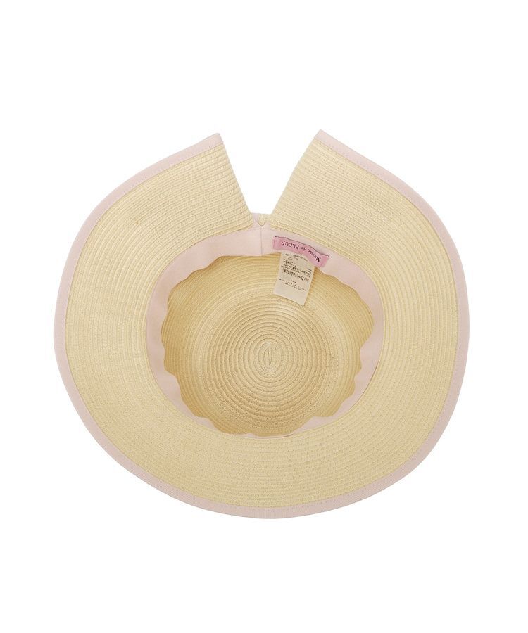 Maison de FLEUR「【手洗い可能】リボンスリットパイピングハット」|その他|