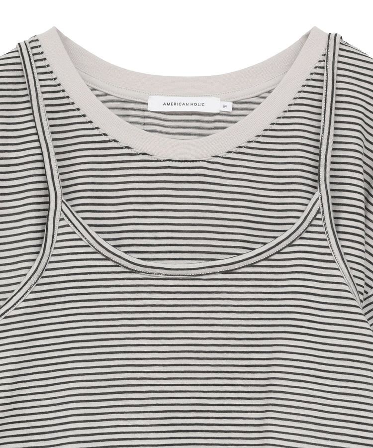 AMERICAN HOLIC「【2点セット】キャミレイヤードTシャツ」|Tシャツ・カットソー|