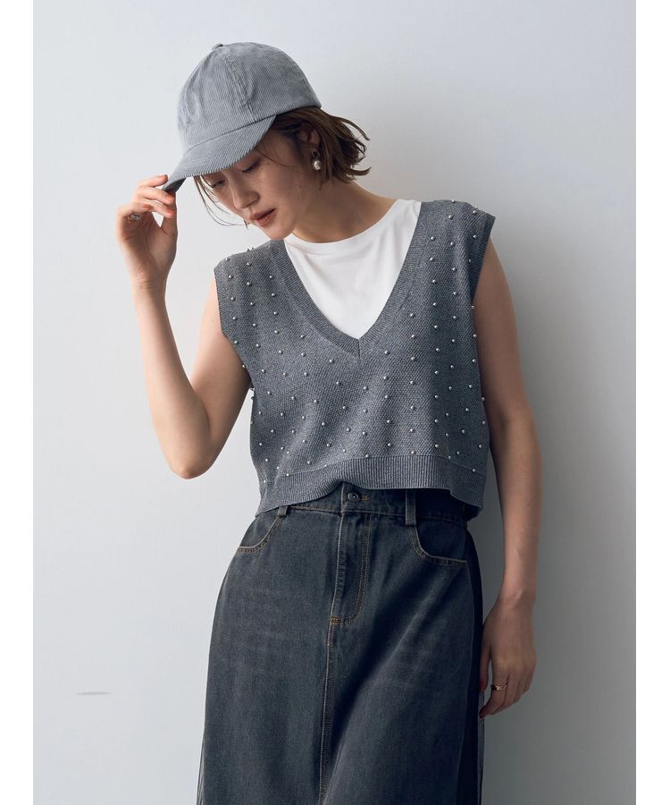 Editt by YECCA VECCA「メタルドットベスト」|ベスト・ジレ|