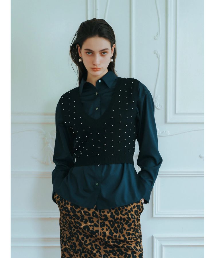 Editt by YECCA VECCA「メタルドットベスト」|ベスト・ジレ|