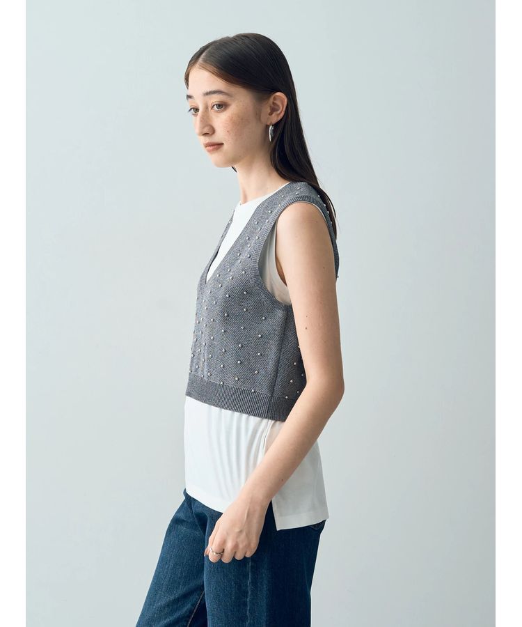 Editt by YECCA VECCA「メタルドットベスト」|ベスト・ジレ|