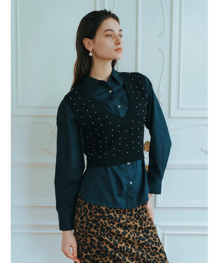 Editt by YECCA VECCA「メタルドットベスト」|ベスト・ジレ|