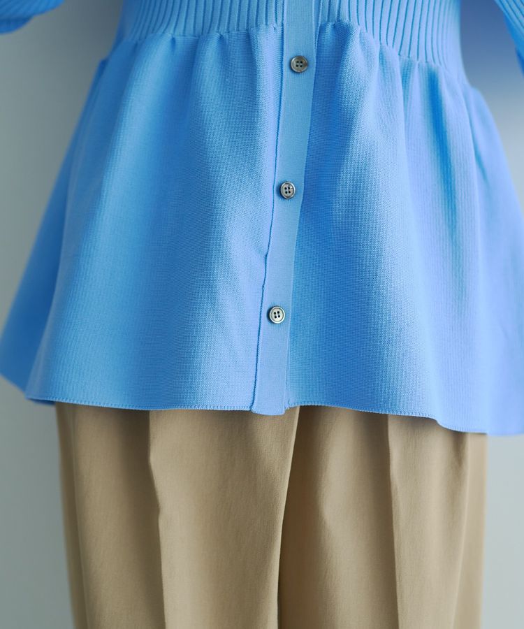 YECCA VECCA「ペプラムカーディガン」|カーディガン|