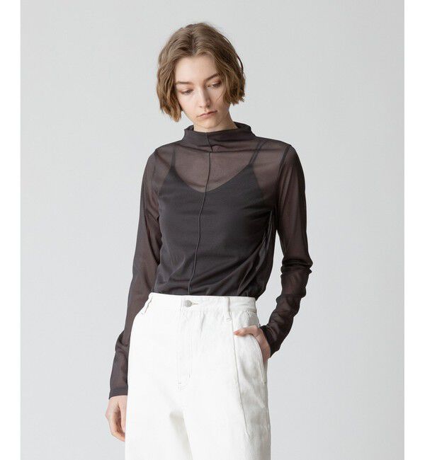 allureville「シアーファネルネックプルオーバー」|その他|