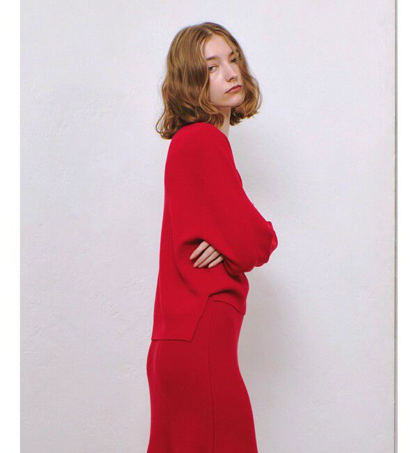 allureville「【セットアップ対応可能】ウールスムース2WAYネックプルオーバー」|ニット・セーター|