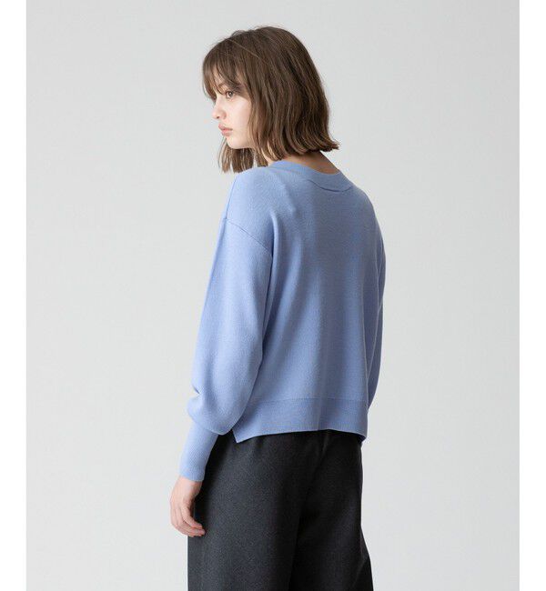 allureville「【セットアップ対応可能】ウールスムース2WAYネックプルオーバー」|ニット・セーター|