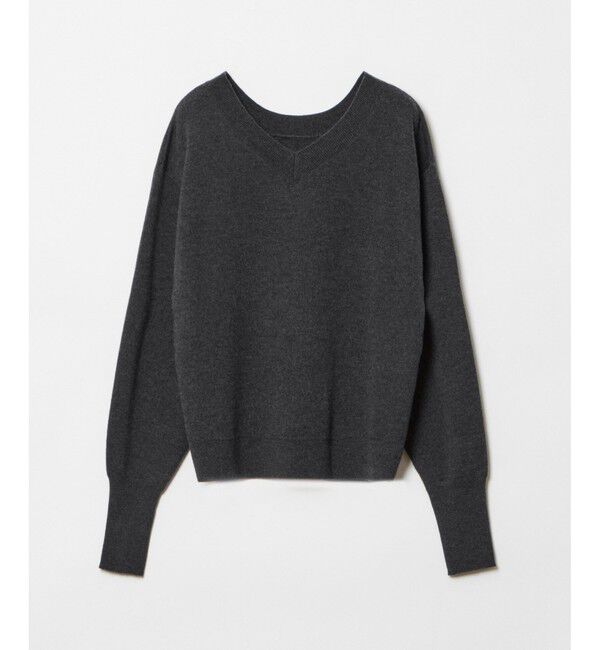 allureville「【セットアップ対応可能】ウールスムース2WAYネックプルオーバー」|ニット・セーター|