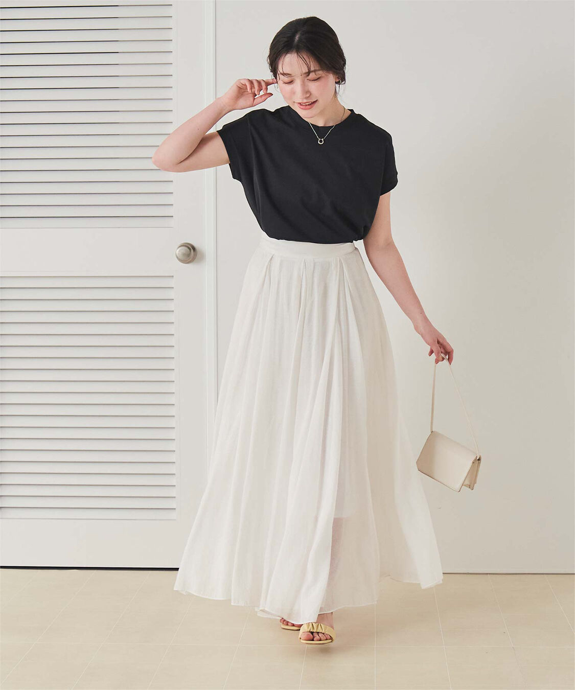 titivate「機能性カットソーフレンチスリーブトップス」|Tシャツ・カットソー|