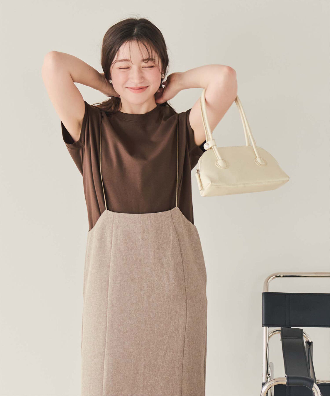 titivate「機能性カットソーフレンチスリーブトップス」|Tシャツ・カットソー|