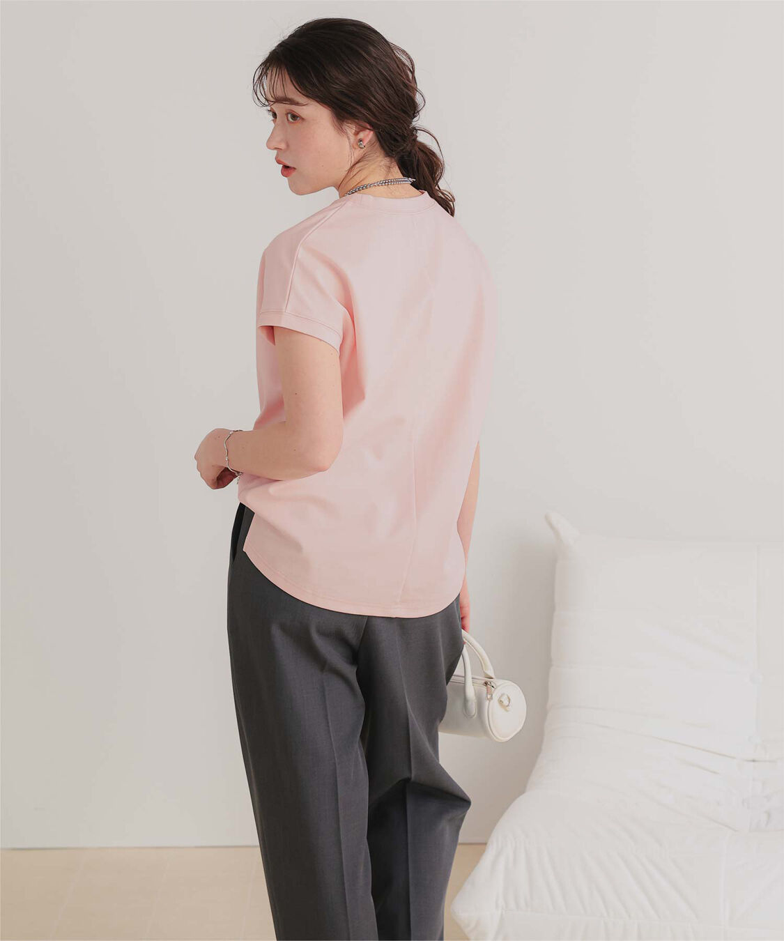 titivate「機能性カットソーフレンチスリーブトップス」|Tシャツ・カットソー|