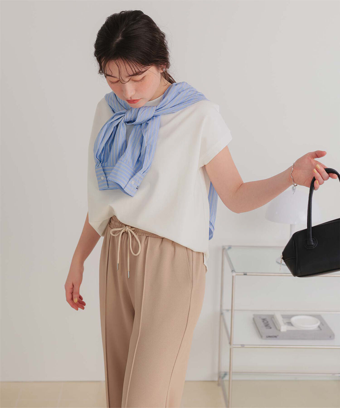 titivate「機能性カットソーフレンチスリーブトップス」|Tシャツ・カットソー|