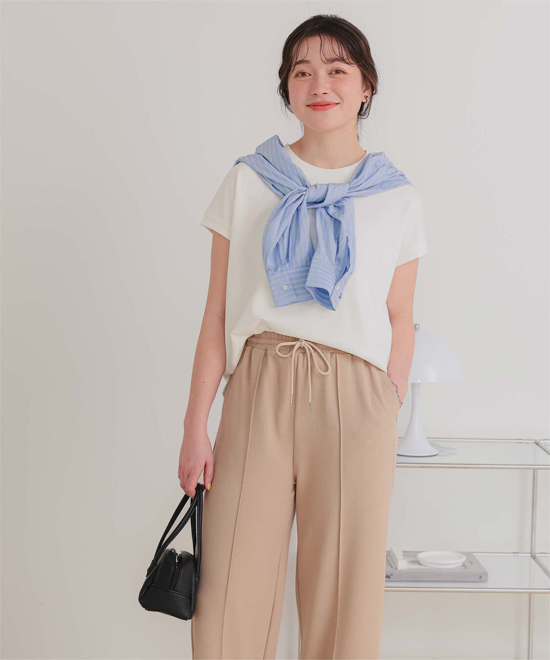 titivate「機能性カットソーフレンチスリーブトップス」|Tシャツ・カットソー|