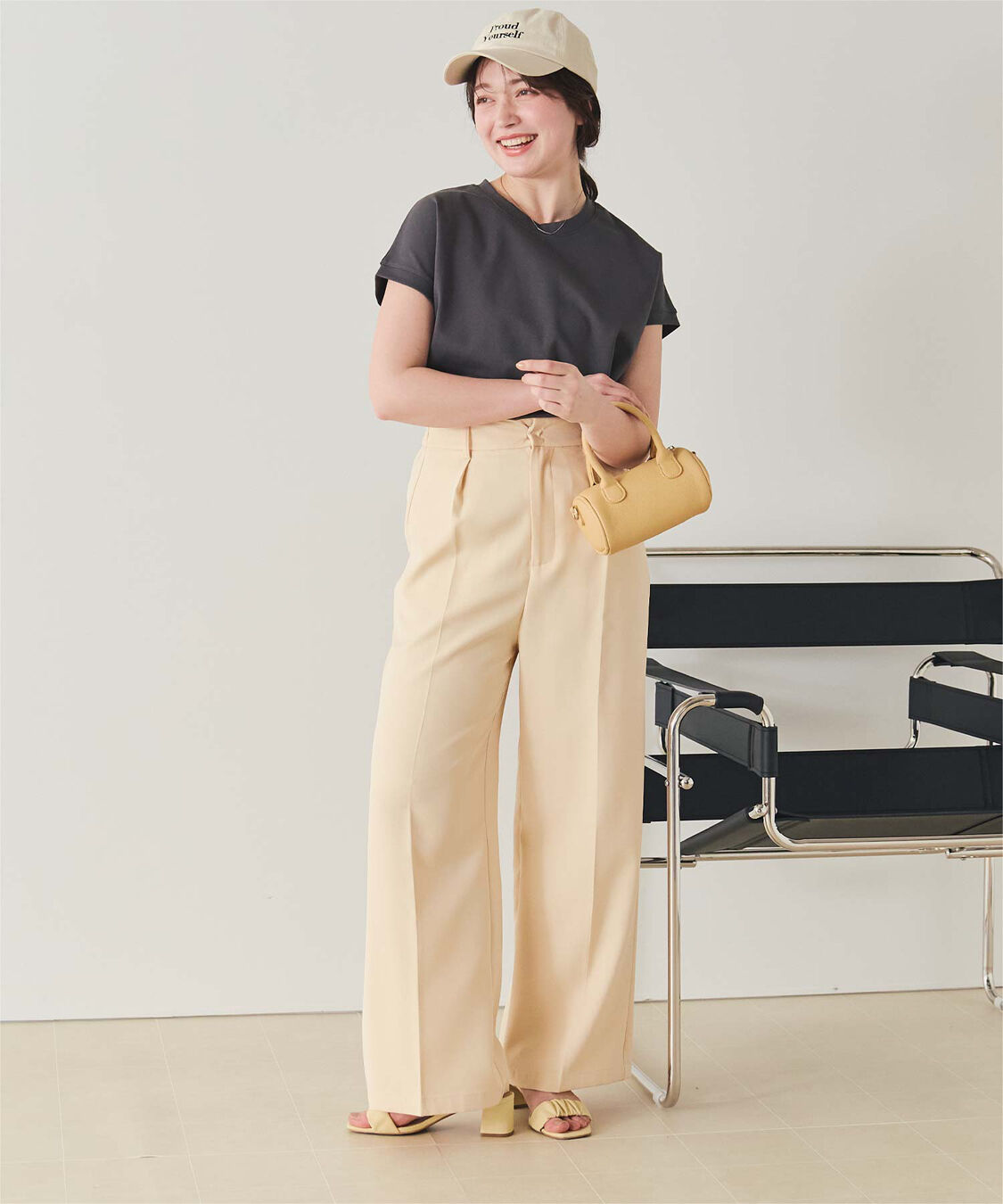 titivate「機能性カットソーフレンチスリーブトップス」|Tシャツ・カットソー|