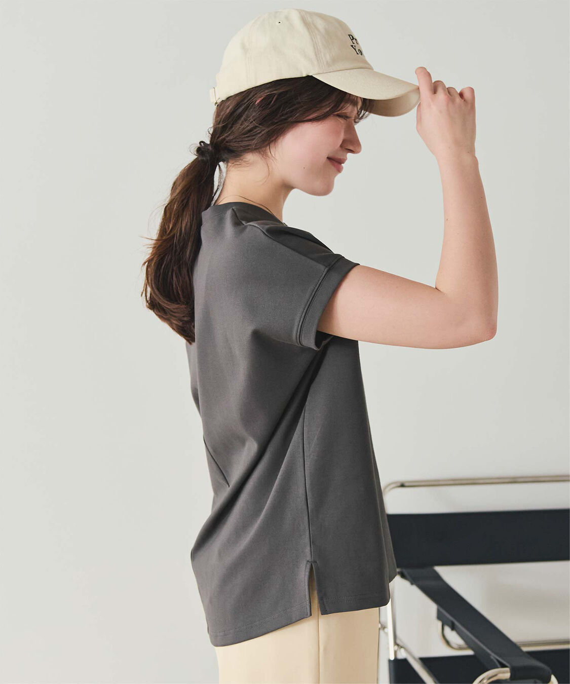 titivate「機能性カットソーフレンチスリーブトップス」|Tシャツ・カットソー|