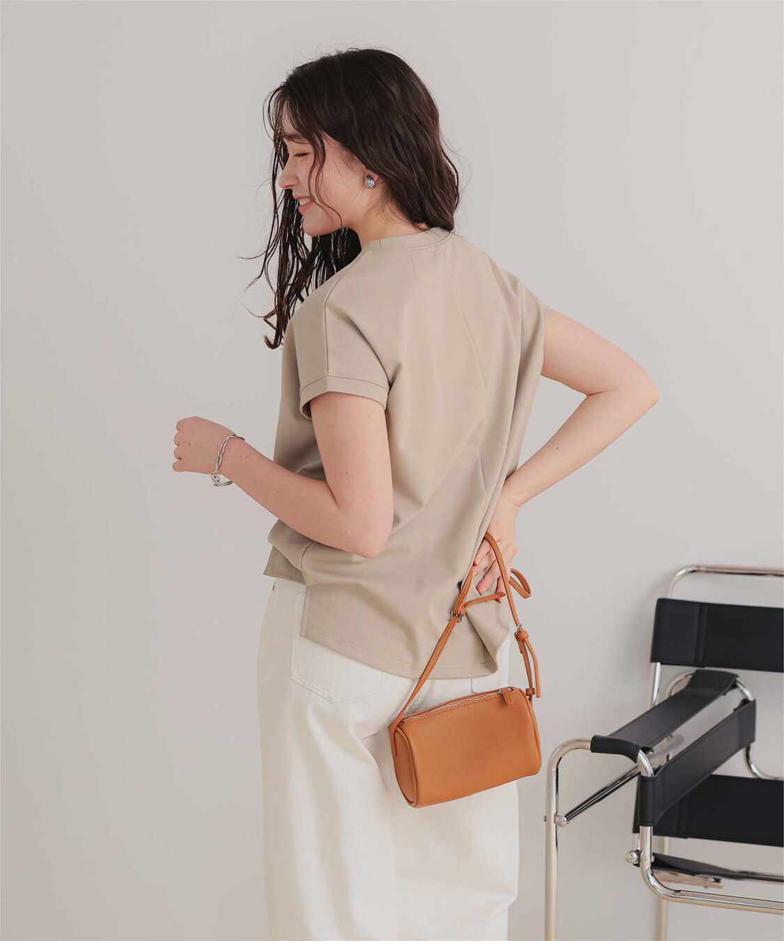 titivate「機能性カットソーフレンチスリーブトップス」|Tシャツ・カットソー|