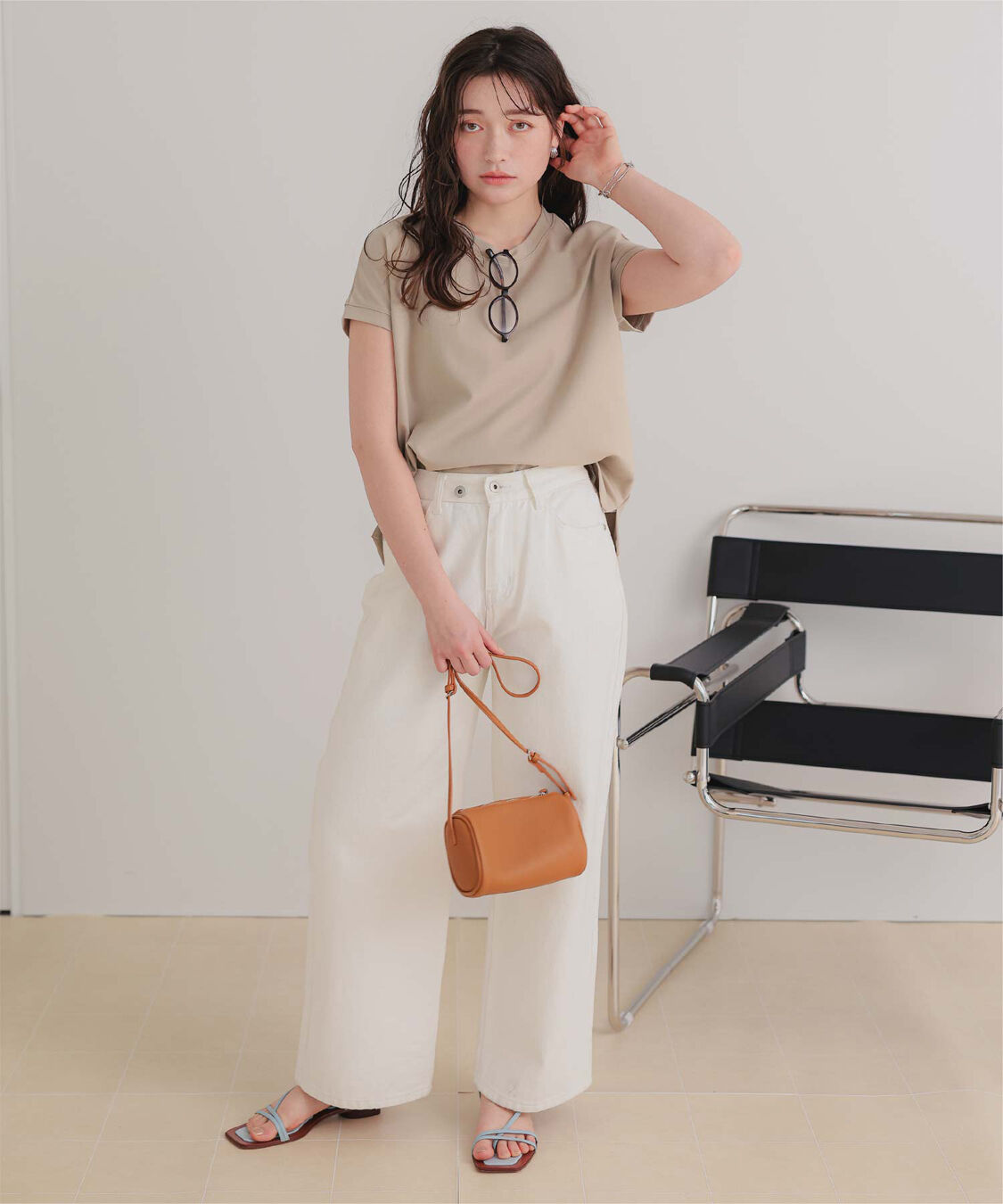 titivate「機能性カットソーフレンチスリーブトップス」|Tシャツ・カットソー|