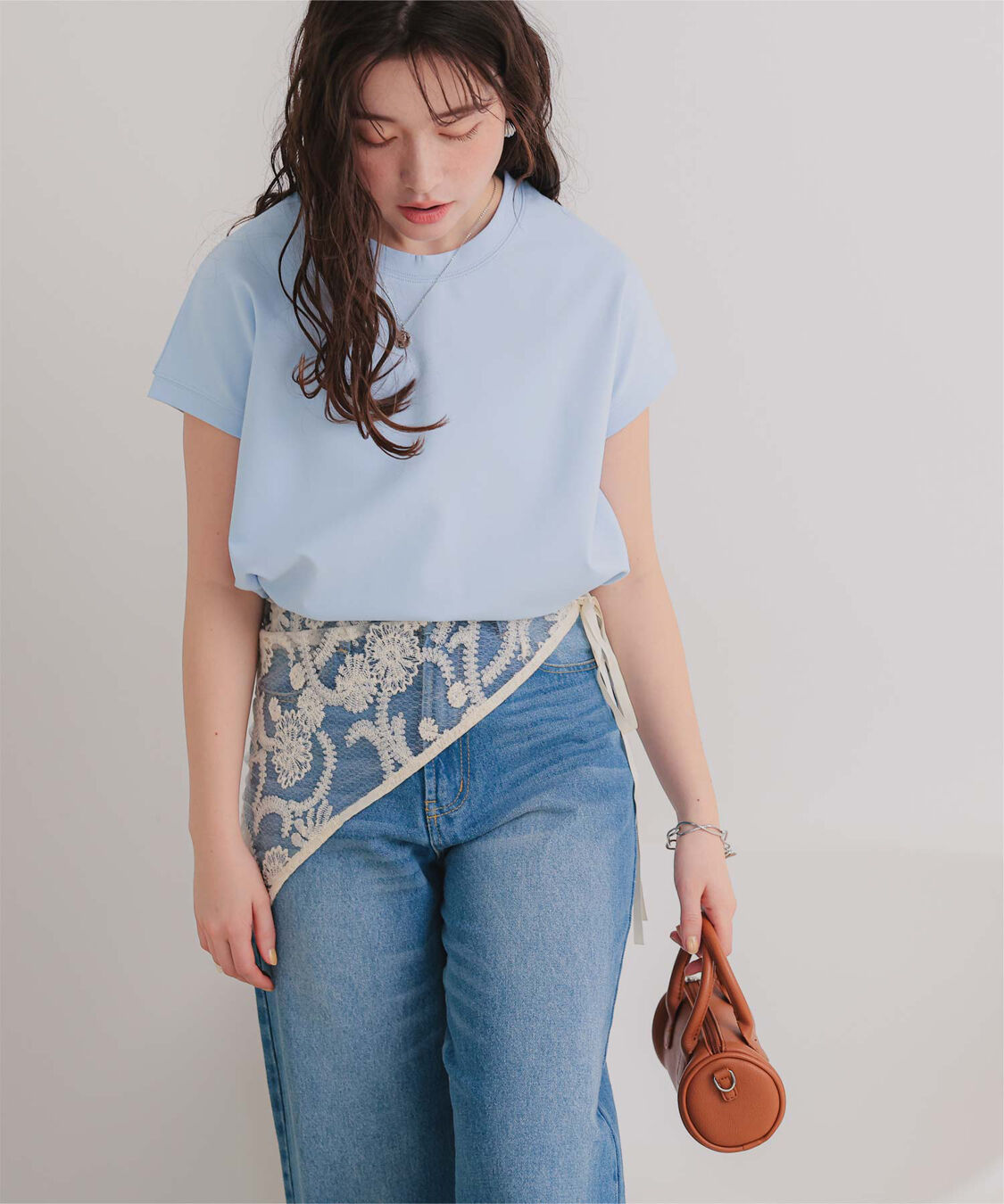 titivate「機能性カットソーフレンチスリーブトップス」|Tシャツ・カットソー|