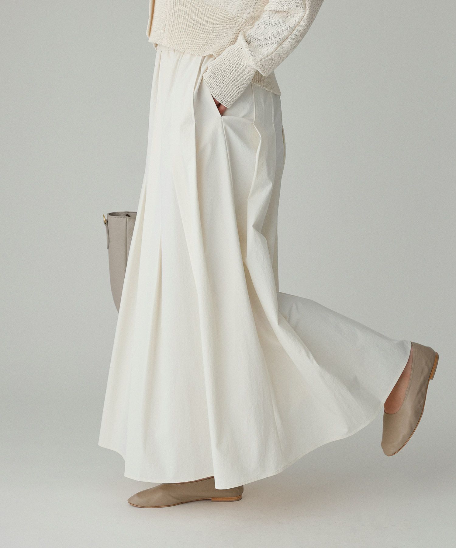 BABYLONE「【多機能素材】ナイロンタフタスカート」|スカート|