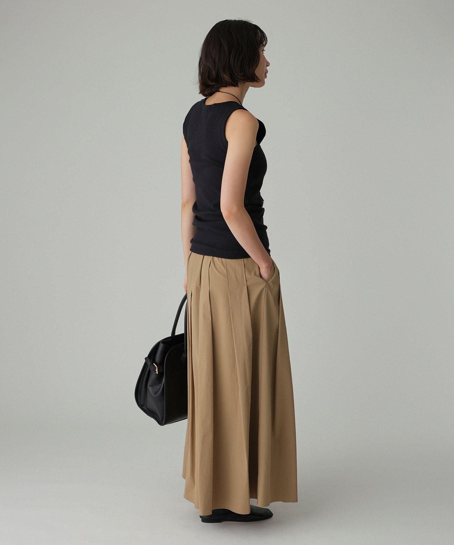 BABYLONE「【多機能素材】ナイロンタフタスカート」|スカート|