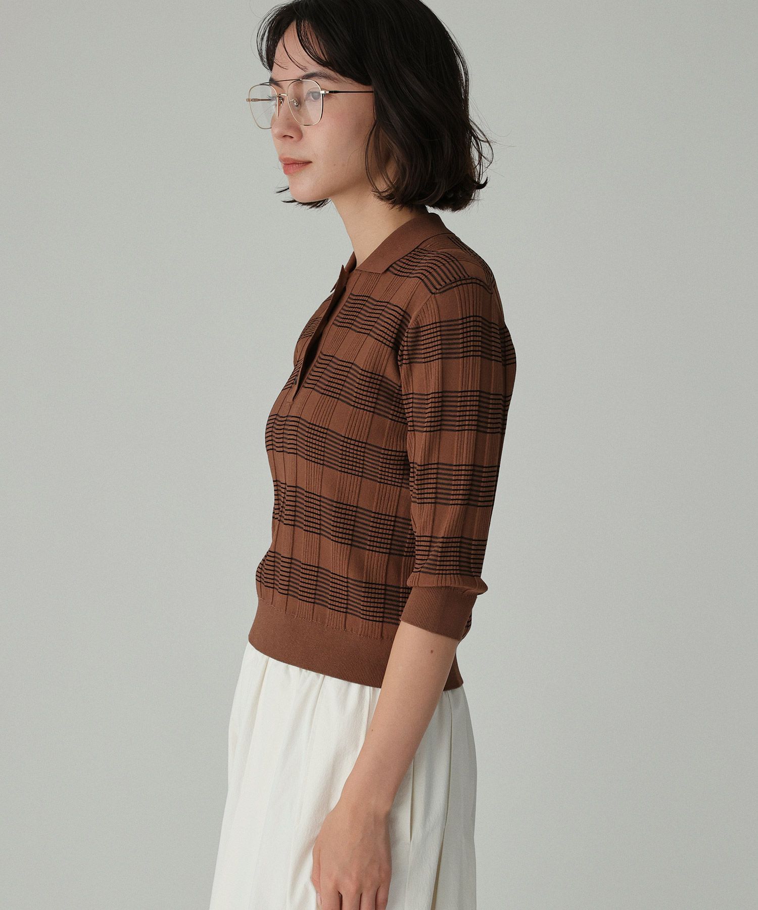 BABYLONE「クラシックラインポロ」|ニット・セーター|