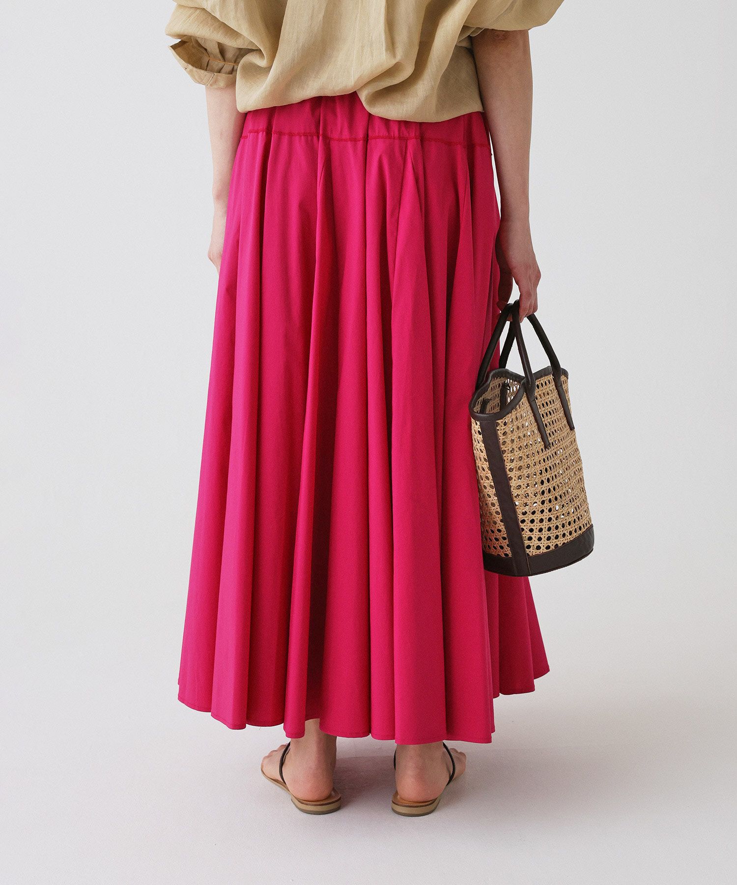 BABYLONE「コットンミディフレアスカート」|スカート|