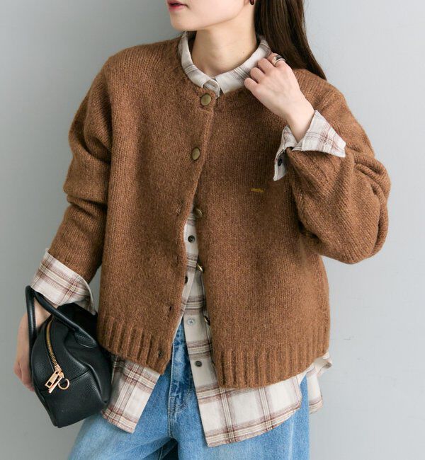  「アルパカ混ニットカーディガン」|カーディガン|