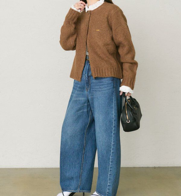  「アルパカ混ニットカーディガン」|カーディガン|