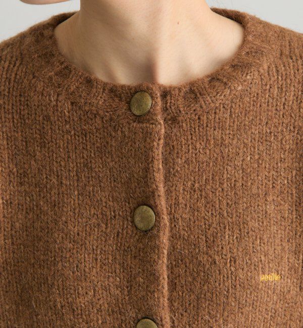  「アルパカ混ニットカーディガン」|カーディガン|