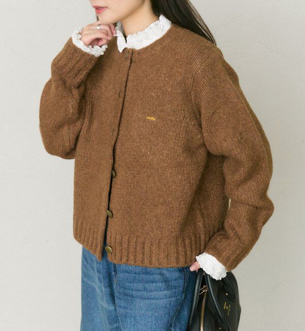  「アルパカ混ニットカーディガン」|カーディガン|