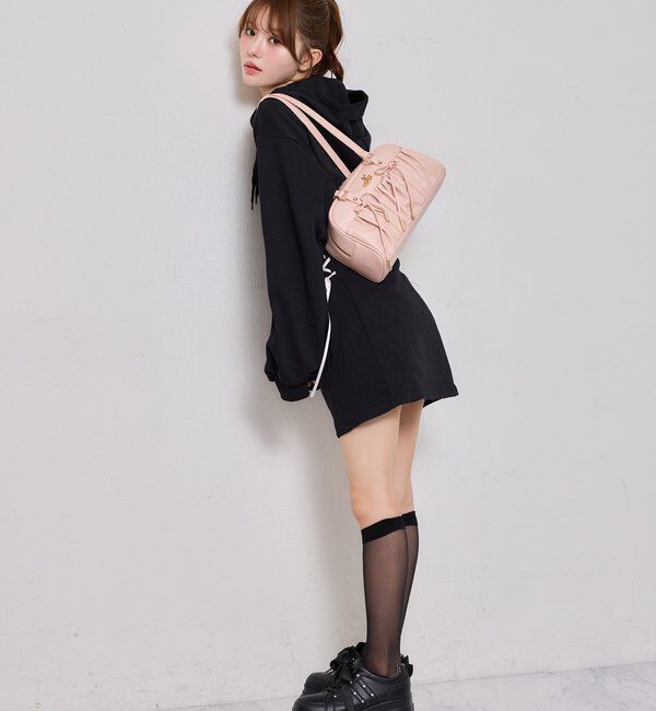  「【ピンク・ブラウン・ブラック】ビジュー付きトリプルソールスニーカー」|その他|