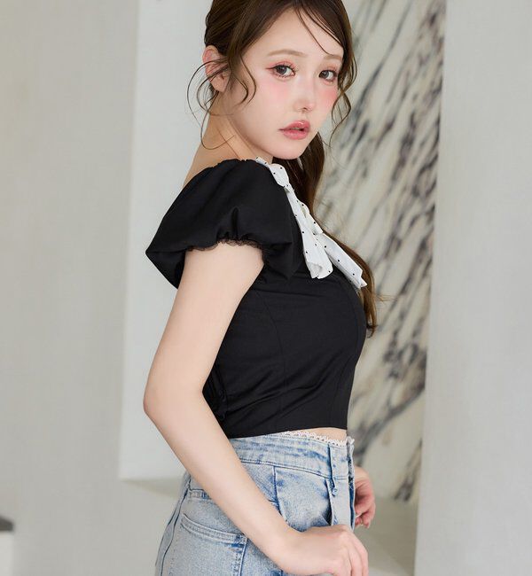  「【Black Ribbon Collection】メニーリボンブラウス」|シャツ・ブラウス|